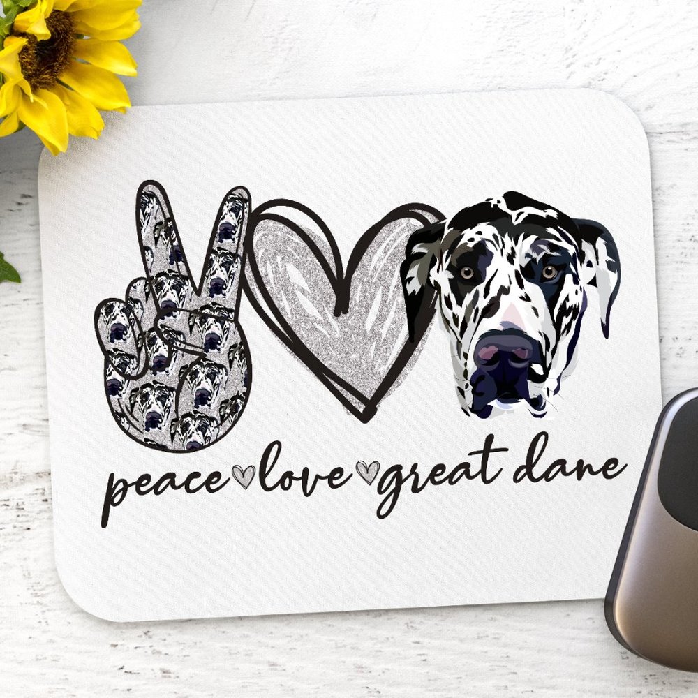 Funny sayings, Dog Pet Great Dane decorative Mousepads - Office / School